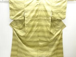 横段織り出し手織り節紬着物